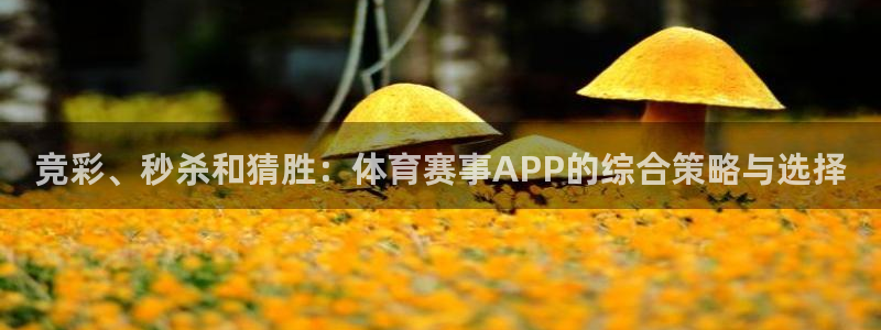 竞彩、秒杀和猜胜：体育赛事APP的综合策略与选择