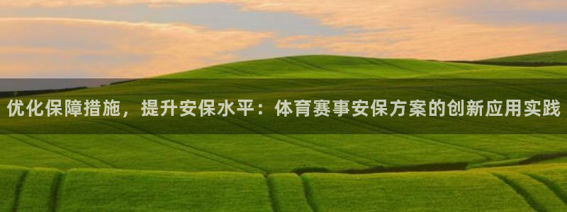 优化保障措施，提升安保水平：体育赛事安保方案的创新应用实践